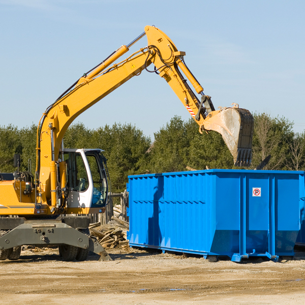 what happens if the residential dumpster is damaged or stolen during rental in White Hall VA